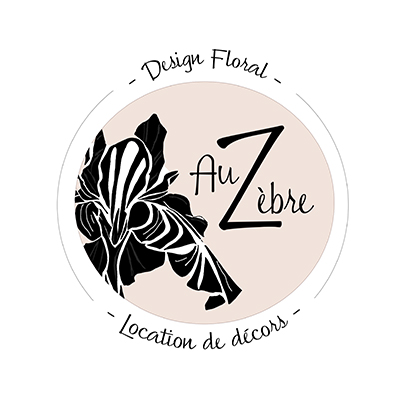 Logo Au Zèbre Design Floral